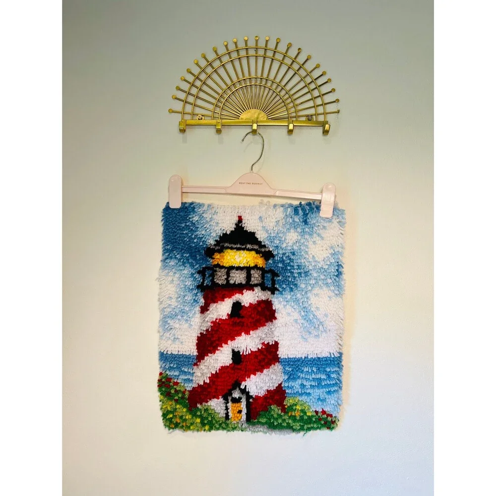 Lighthouse Fiber Art, Hook and Latch Lighthouse